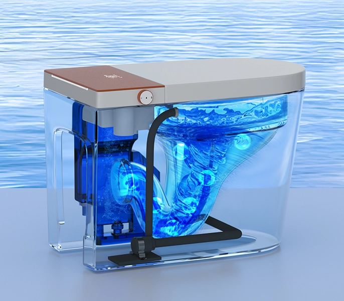 Smart toilets that support both floor and wall drainage systems