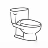 Two Piece Smart Toilet