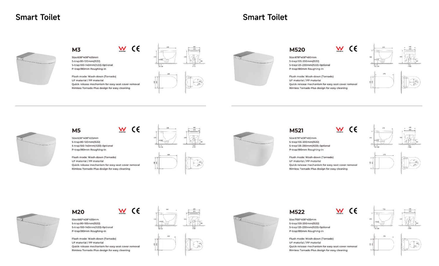 one piece smart toilet wholesale(7)