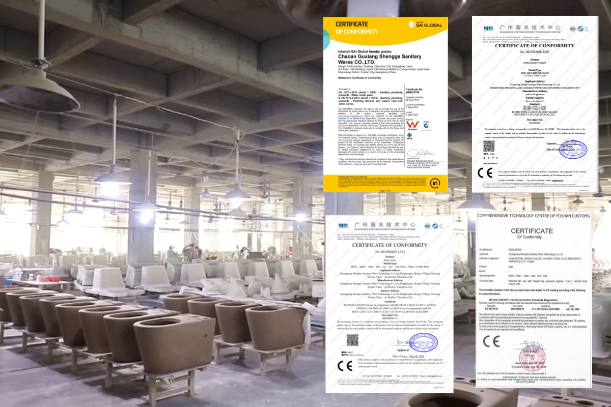 smart toilet Manufacturer Certification Quality Manufacturing