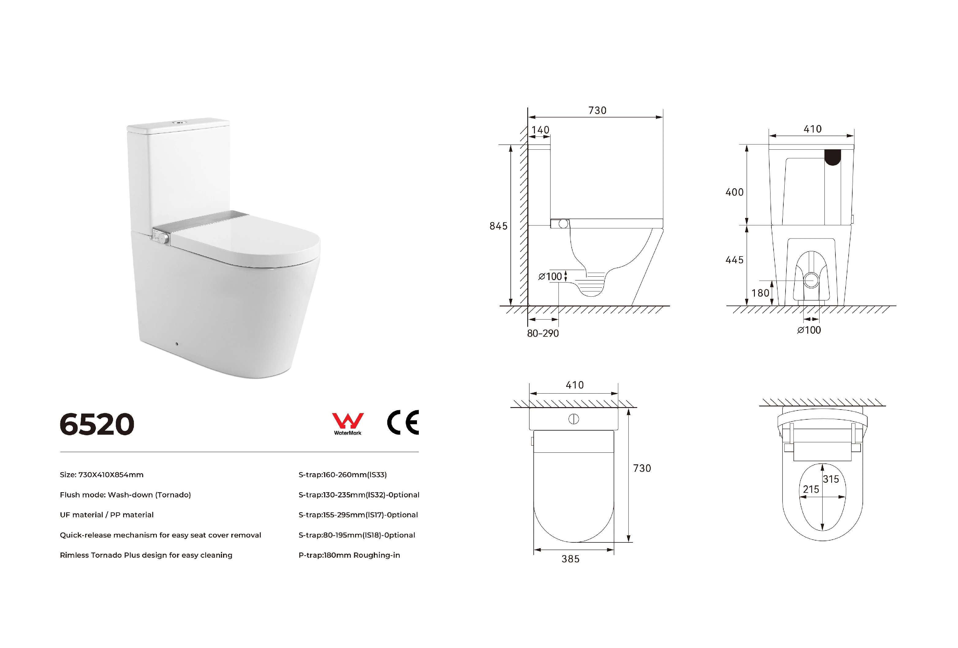 smart toilet with tank wholesale (5)