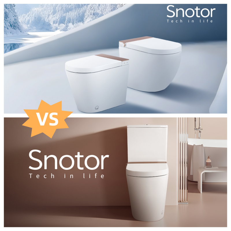 One-Piece vs Two-Piece Smart Toilets Guide by Snotor Manufacturer