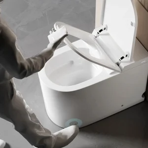 smart toilet Auto Flush Lid Operation