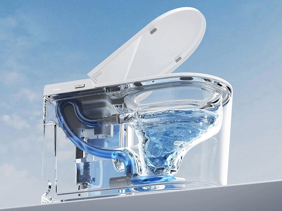 Smart Toilet Low Water Pressure Swirl Flushing
